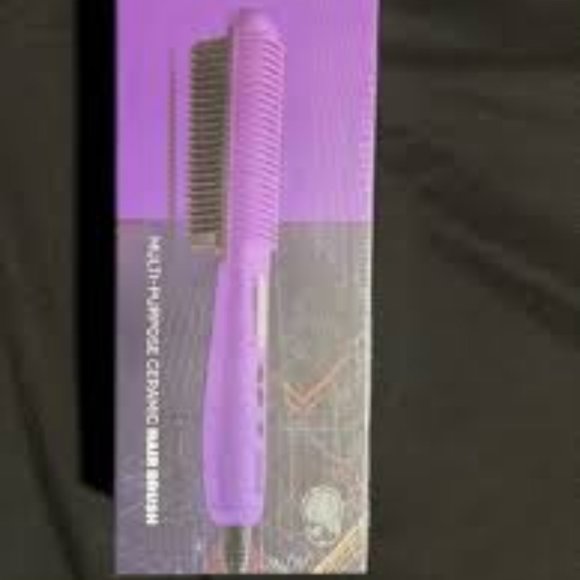ROYALE MULTI PURPOSE CERAMIC HAIR BRUSH-GENIUS HEATING ELEMENT-PURPLE-NEW-SEALED - Picture 5 of 10